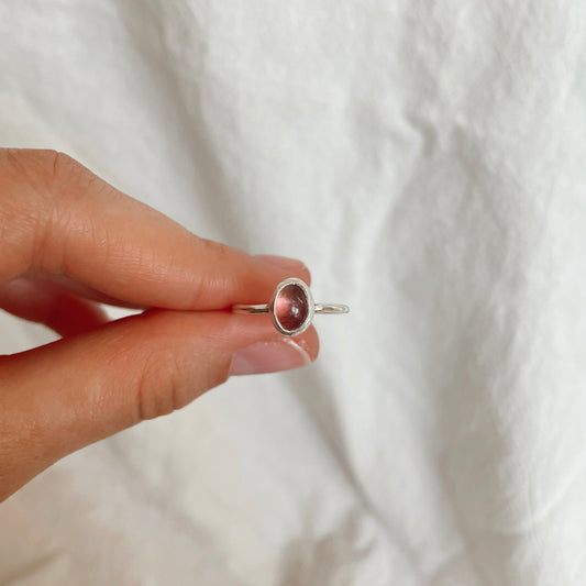 Anillo Rita - Turmalina Rosa